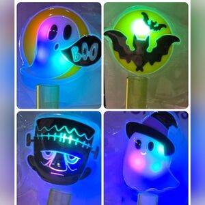 🛑Last Chance🛑Char Charms Light Up Halloween Straw Toppers Set Of 4